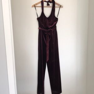 Purple velvet jumper